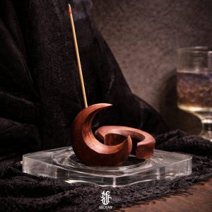 雷擊桃木•彎月香座